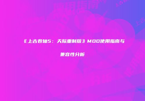 《上古卷轴5：天际重制版》MOD使用指南与兼容性分析
