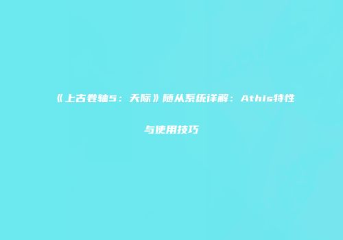 《上古卷轴5：天际》随从系统详解：Athis特性与使用技巧