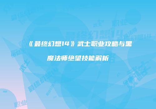 《最终幻想14》武士职业攻略与黑魔法师绝望技能解析