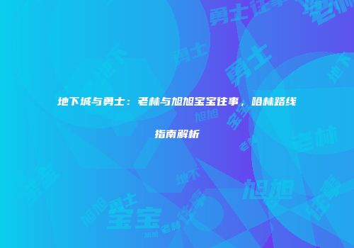 地下城与勇士：老林与旭旭宝宝往事，哈林路线指南解析