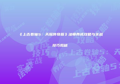 《上古卷轴5：天际传奇版》法师养成攻略与实战技巧揭秘