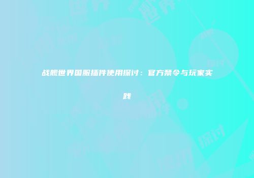 战舰世界国服插件使用探讨：官方禁令与玩家实践