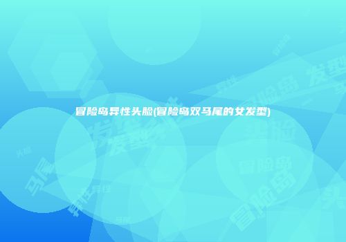 冒险岛异性头脸(冒险岛双马尾的女发型)