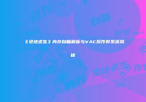 《绝地求生》内存自瞄解析与VAC反作弊系统揭秘