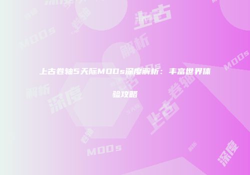 上古卷轴5天际MODs深度解析：丰富世界体验攻略