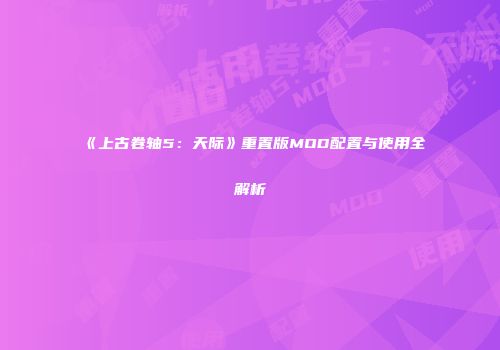 《上古卷轴5：天际》重置版MOD配置与使用全解析