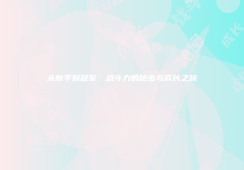 从新手到冠军：战斗力的秘密与成长之旅