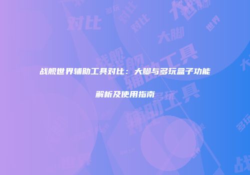战舰世界辅助工具对比：大脚与多玩盒子功能解析及使用指南