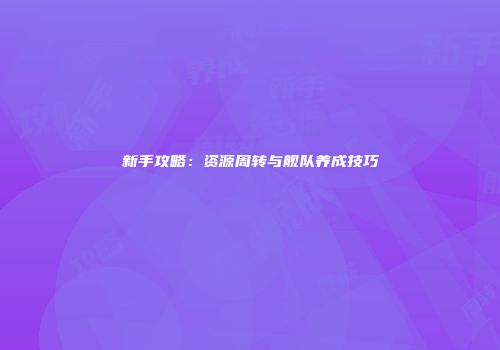 新手攻略：资源周转与舰队养成技巧
