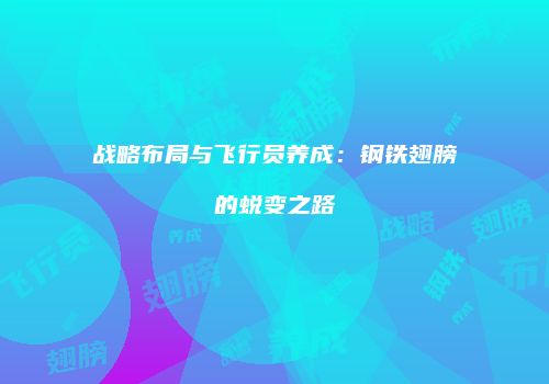 战略布局与飞行员养成：钢铁翅膀的蜕变之路