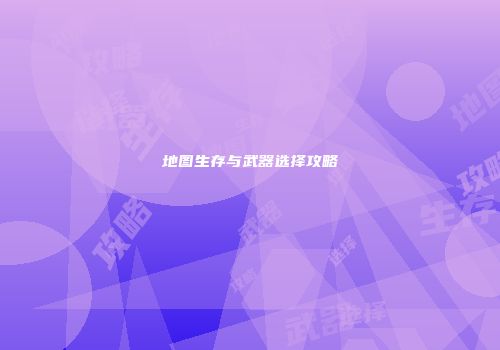 地图生存与武器选择攻略