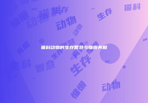 猫科动物的生存智慧与慵懒真相