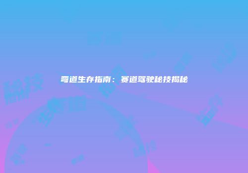 弯道生存指南：赛道驾驶秘技揭秘