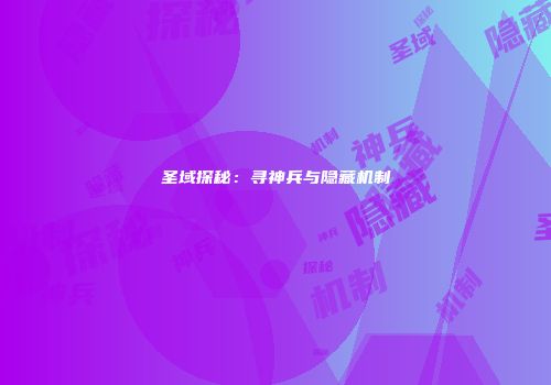 圣域探秘：寻神兵与隐藏机制