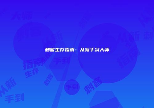刺客生存指南：从新手到大师
