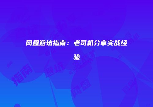 网盘避坑指南：老司机分享实战经验
