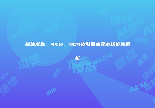 绝地求生：AKM、M24皮肤盘点及市场价值解析