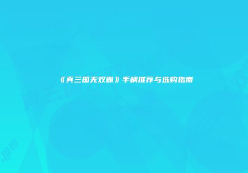 《真三国无双霸》手柄推荐与选购指南