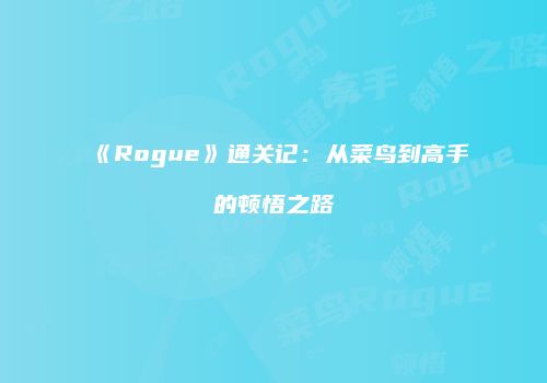 《Rogue》通关记：从菜鸟到高手的顿悟之路