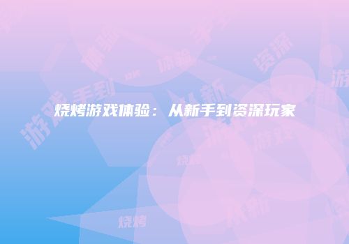 烧烤游戏体验：从新手到资深玩家