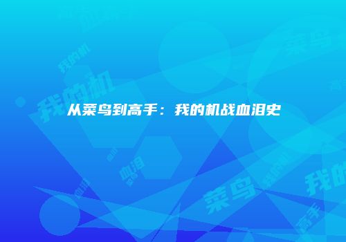 从菜鸟到高手：我的机战血泪史