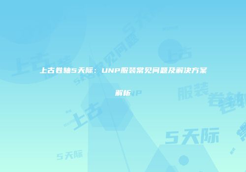 上古卷轴5天际：UNP服装常见问题及解决方案解析