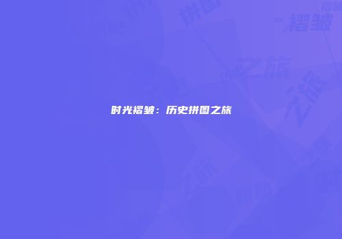 时光褶皱：历史拼图之旅