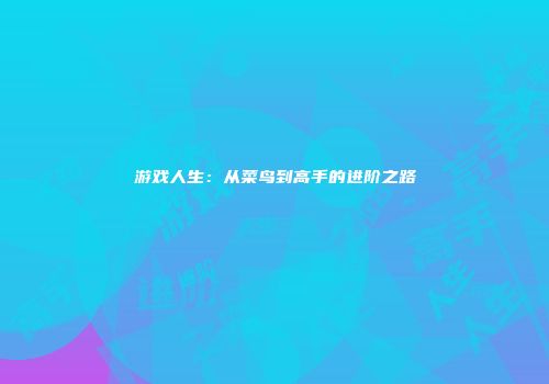游戏人生：从菜鸟到高手的进阶之路