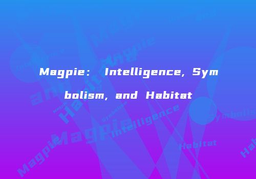 Magpie： Intelligence, Symbolism, and Habitat