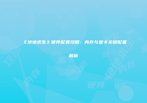 《绝地求生》硬件配置攻略：内存与显卡关键配置解析
