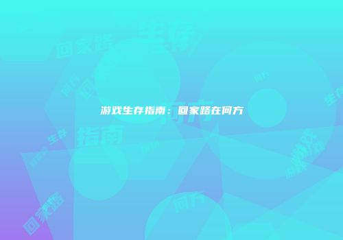 游戏生存指南：回家路在何方