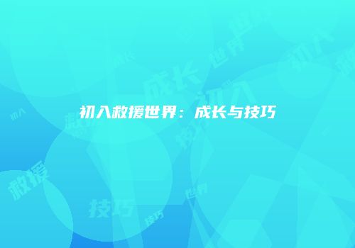 初入救援世界：成长与技巧