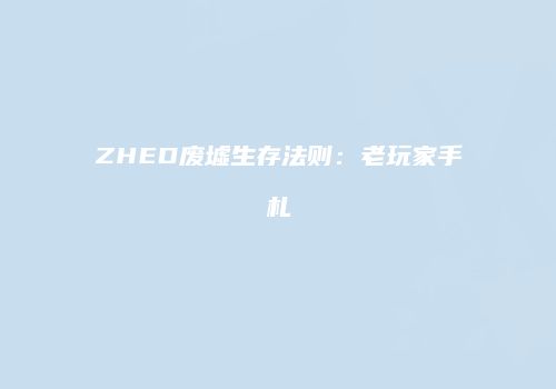 ZHED废墟生存法则：老玩家手札