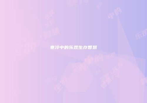 寒冷中的乐观生存智慧