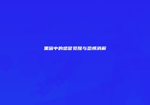 黑暗中的感官觉醒与恐惧消解