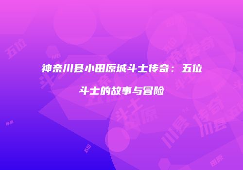 神奈川县小田原城斗士传奇：五位斗士的故事与冒险