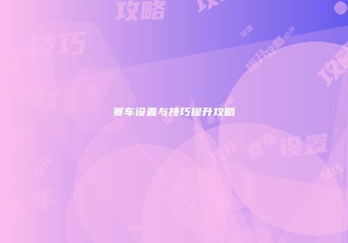 赛车设置与技巧提升攻略