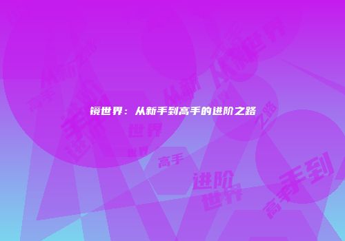 镜世界：从新手到高手的进阶之路