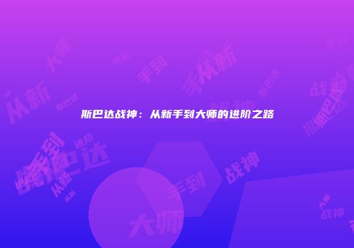 斯巴达战神：从新手到大师的进阶之路