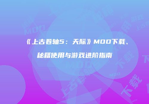 《上古卷轴5：天际》MOD下载、秘籍使用与游戏进阶指南