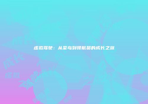 虚拟驾驶：从菜鸟到领航员的成长之旅