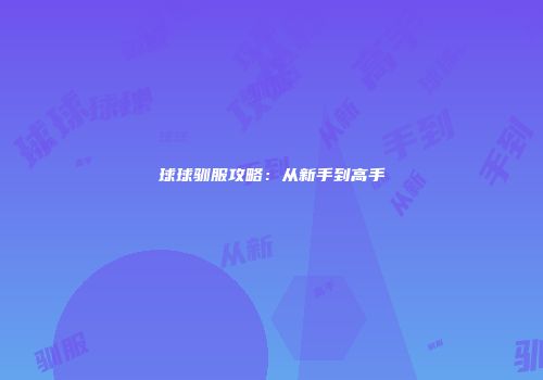 球球驯服攻略：从新手到高手