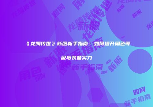 《龙腾传世》新服新手指南：如何提升角色等级与装备实力