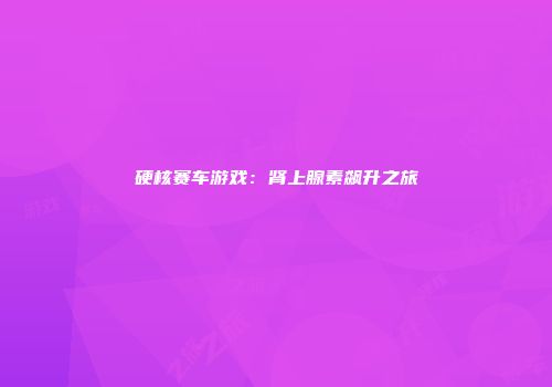 硬核赛车游戏：肾上腺素飙升之旅