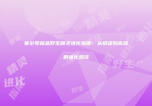 赛尔号极品野生精灵进化指南：从初级到高级的进化路径
