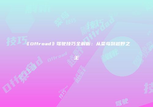 《Offroad》驾驶技巧全解析：从菜鸟到越野之王
