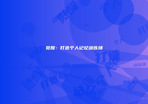 觉醒：打造个人记忆训练场