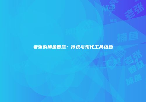 老张的捕鱼智慧：传统与现代工具结合