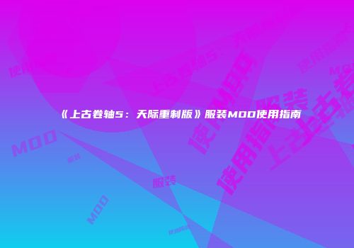 《上古卷轴5：天际重制版》服装MOD使用指南