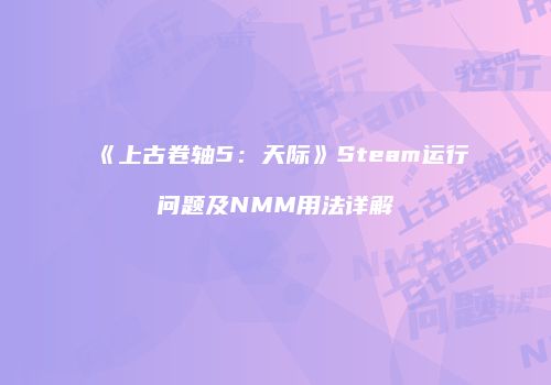 《上古卷轴5：天际》Steam运行问题及NMM用法详解
